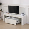 130cm High Gloss TV Stand Cabinet With LED Up to 65in TV with Shelves and Drawer