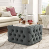 Square Coffee Table Upholstered Chesterfield Tuft Footstool Pouffe Ottoman Seat