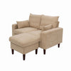Panana 2 Seats Loveseat Couch Sofa Ottoman Upholstered Furniture for Small Space