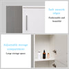 190cm High Gloss Slimline Bathroom Tallboy Free Standing Cabinet Tall Storage