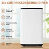 Merax 25L/Day Portable Quiet Dehumidifier for Home, Electric Air De-Humidifier