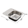 Stainless Steel Undermount Kitchen Sink Rectan Single/Double Bowl Bathroom Basin