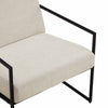 Dusk Rae Light Beige Chenille & Black Iron Accent Chair RRP £118