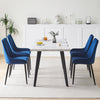 Morden White Dining Table Dining Room Kitchen Garden Table Metal Straight Legs