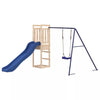 Kids Outdoor Wooden Swing Slide Set Garden Children Playset Patio House Tower