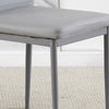 3/5Pcs Small Space Dining Set Square Glass Dining Table+ 2/4 Dining Chairs Home