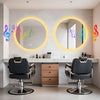 LUVODI 32" LED-Bathroom Mirror with Lights Bluetooth Speaker, Anti-Fog, Dimmable