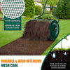 24 Inch 76.6L Compost Spreader Peat Moss Spreader with Upgrade w/U-shaped Handle