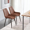 NEW Faux Leather PU Padded Dining Chairs Kitchen Dining Room Chair Set Family UK
