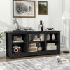 Costway TV Console Table TV Stand for up to 65" Flat Screen TVs-Black
