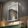 Double-side LED Illuminated Bathroom Mirror Cabinet Storage Shelf Anti-fog Touch