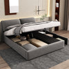 Ottoman Gas Lift Bed 5ft King Size Upholstered Storage Bed Frame with 3 Drawers