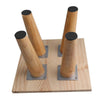 Set of 4 Oak Wood Furniture Legs Feet 10° Angled Oblique Tapered Stand Hoolder