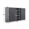 Wall Mounted Hanging Lockable Cabinet Garage Tools Parts Storage Cupboard Metal