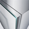 LED Bathroom Mirror Cabinet With Shaver Socket Dimmable Light Demister 500×700mm