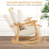 Upholstered Rocking Chair Bedroom Modern Wooden Single Accent Rocker