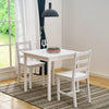 4 Colours Solid Wood Dining Table and 2 Chairs Set Kitchen Room Home Furniture