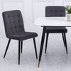 Restaurant Kitchen Seat Side Chair Velvet PU Leather Cushion Padded Dining Chair