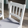 Dining Table and 2 Chairs Set Breakfast Kitchen Bistro Bar Solid Pine Wood Grey