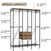 Heavy XXL Open Wardrobe Clothes Rail Cupboard Dust-Proof Coat Rack Stand