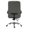 Office Chair Home Desk Chair with Faux Leather Padded Armrest Swivel Chair Grey