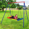 A-Frame Swing Frame Steel Swing Stand All-weather Swing Set w/ Ground Stakes