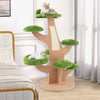 Wooden Cat Tree 128 cm Tall Cat Climbing Stand 8-Layer Cat Activity Center