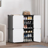 Plastic Shoe Storage Rack Cube DIY Cabinet Stackable Shoes Organizer Stand Shelf
