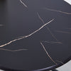 Marble Vein Table + 2 Chairs Set Bistro Set Metal Frame Coffee Breakfast Kitchen