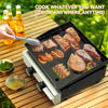 Kitchen Gas Plancha Grill with 2 Burner 4.6kw Portable Tabletop Gas BBQ Griddle