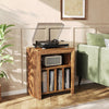 Record Player Stand, Large Wooden Vinyl Album Turntable Cabinet for Living Room