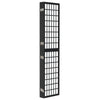 Folding 5-Panel Room Divider Japanese Style 200x170 Black Shoji J8D6