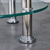 Nest Of 3 Nested Nesting Tables Side End Coffee Table Glass/Wood for Living Room