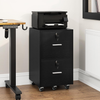 Mobile File Cabinet for Home Office, 2-Drawer, Small Rolling Filing Cabinet, Pri