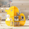 Yellow Bookshelf Storage Shelf For Children's Reading Room Open Storage Modern