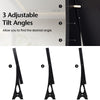 LED Sanding Mirror Jewelry Cabinet Makeup Vanity Armoire Jewelry Organizer Black
