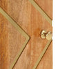 Camerina Side Cabinet Brown and Black 40x33.5x75 Solid Wood Z9M2