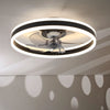 Modern LED Ceiling Fan Light Dimmable Bedroom Living Room Fan Lamp with Remote