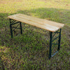 Wooden Folding Picnic Beer Table Trestle Outdoor Garden Patio Bistro Bench Desk
