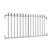 Ball Top Garden Fence 1830mm GAP x 460mm H Wrought Iron Privacy Fence Panel