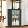 Small Beverage Fridge Clear Glass Door Mini Wine Refrigerator Energy-Efficiency