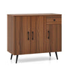 Sideboard Cabinet Modern Storage Cabinet w/ 3 Doors & Pull-out Drawer
