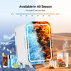 4L Mini Fridge with Light Mirror Portable Cooler Warmer Table Top Bedroom Makeup