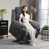150° Electric Power Lift Riser Recliner Chair Remote Control Dark Grey