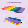 Lightweight PU Leather Exercise Mat for Yoga-Colorful
