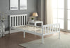 White 3FT Single Bed Frame – Solid Pine Wood, Shaker Style, Bedroom Furniture