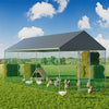 Large Tall Metal Chicken Coop Run Walk in Playpen Lockable Door Dog Kennel Cage