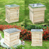 Langstroth/UK Beehive Box Wooden Bee Hive Frames Beekeeping Honey Brood Box Kit