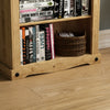 Corona Medium Bookcase 4 Shelf Mexican Solid Waxed Pine Storage Furniture Unit