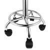 Saddle Rolling Salon Stool Hydraulic Lift Swivel Barber Tattoo Chair White Black